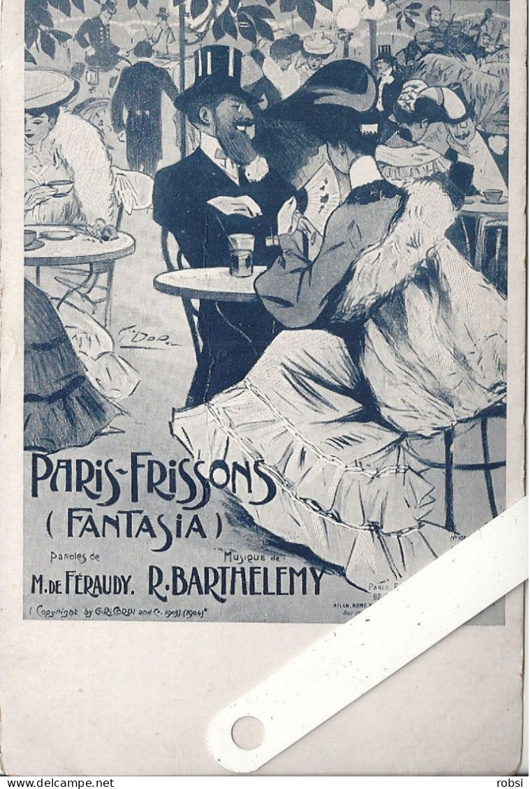 75 Paris XVII,  Paris Frissons (Fantasia) Avec Publicités Détailléeq Au Verso,  D17.29 - Arrondissement: 17