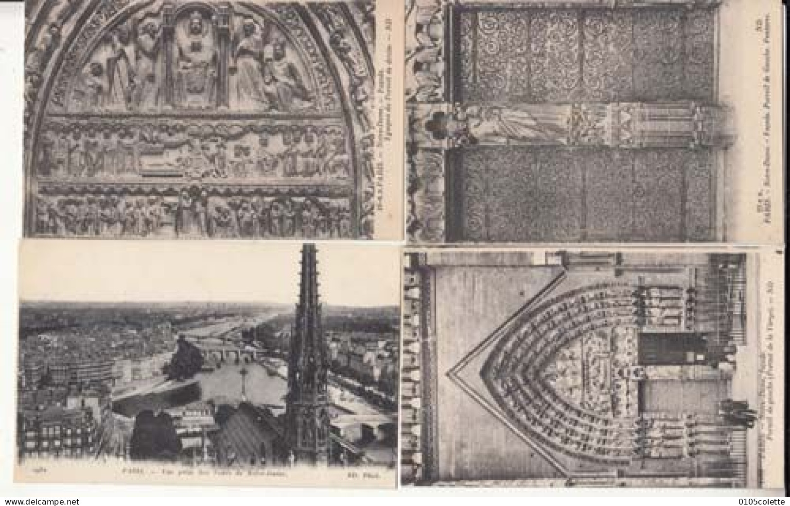 4 Cartes France Paris - Notre Dame   -  PRIX FIXE - ( Cd073) - Notre Dame Von Paris