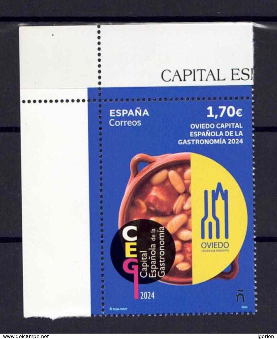 ESPAÑA 2024 ** MNH OVIEDO, CAPITAL ESPAÑOLA DE LA GASTRONOMIA 2024. - Neufs