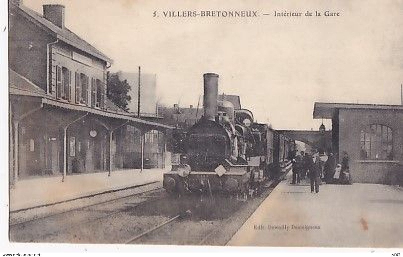 VILLERS BRETONNEUX            Intérieur De La Gare           TAIN EN TGP - Villers Bretonneux