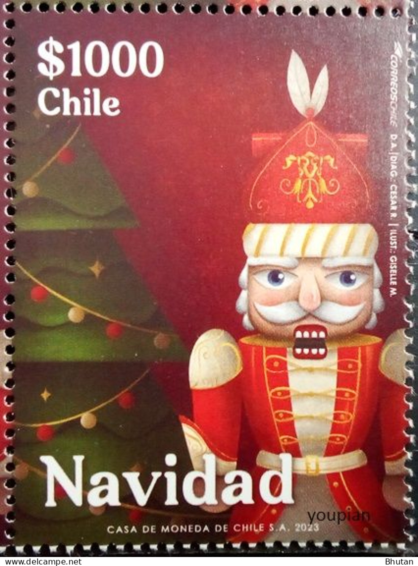 Chile 2023, Christmas, MNH Single Stamp - Chile