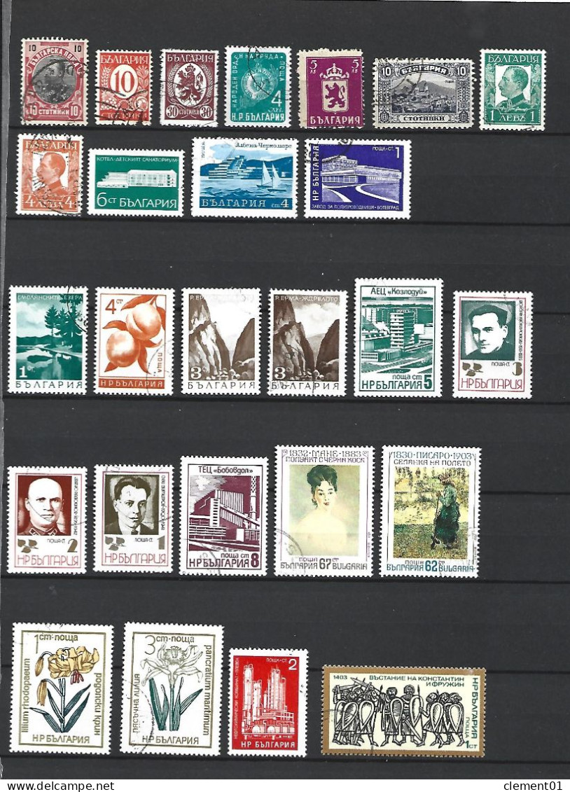 Lot Bulgarie Oblitéré - Collections, Lots & Series