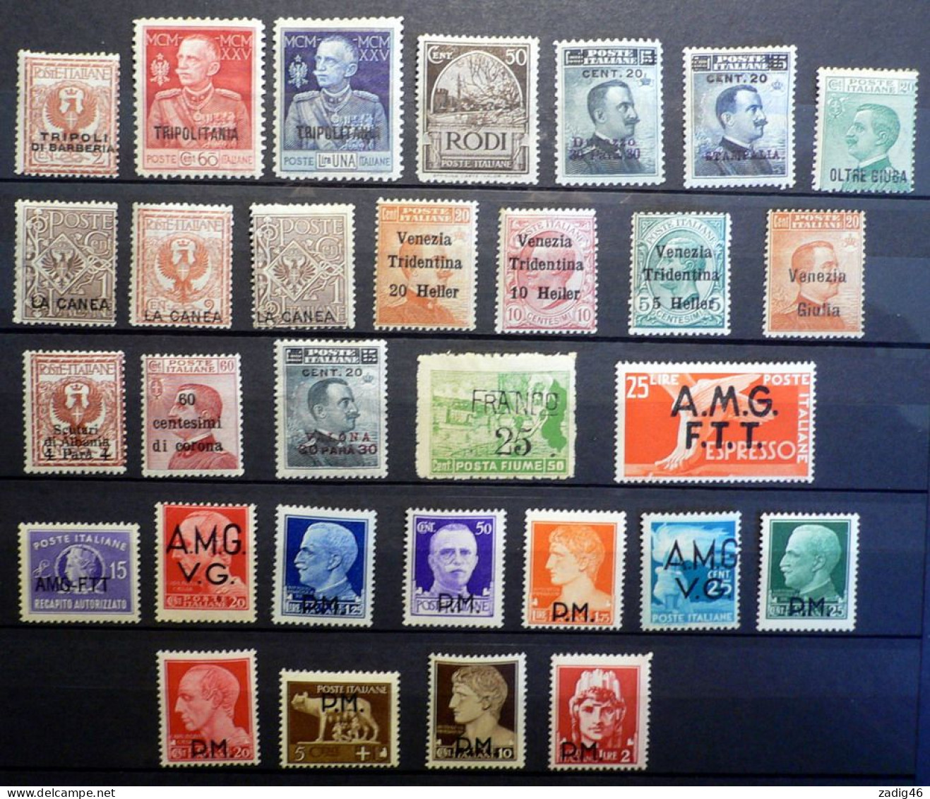 TRIPOLI, LA CANEA  Etc;;; Etc;;; - PETIT LOT DE 30 TIMBRES NEUFS AVEC INFIMES TRACES DE CHARNIERES - Emissions Générales