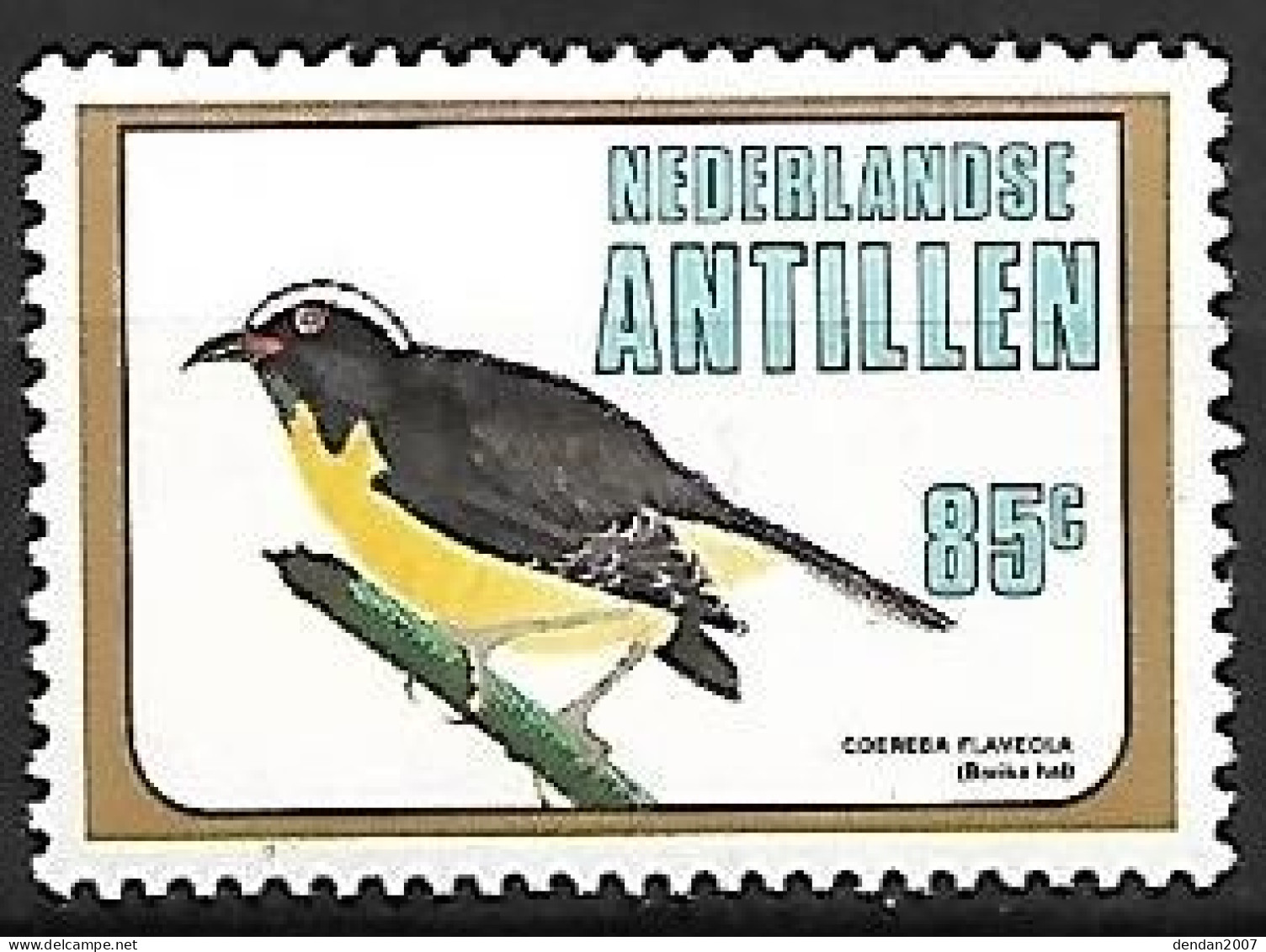 Netherlands Antilles (Nederlandse Antillen) - MNH ** 1980 :  Bananaquit -   Coereba Flaveola - Uccelli Canterini Ed Arboricoli