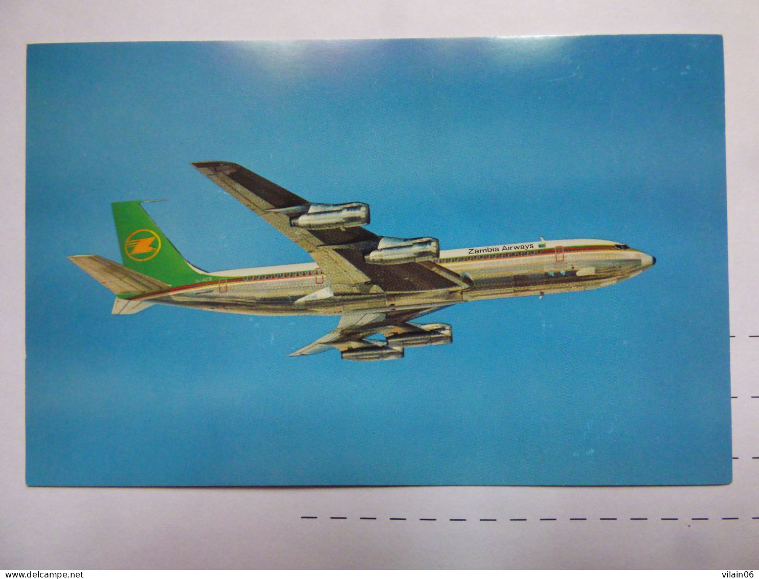 ZAMBIA AIRWAYS   B 707   /   AIRLINE ISSUE / CARTE COMPAGNIE - 1946-....: Era Moderna