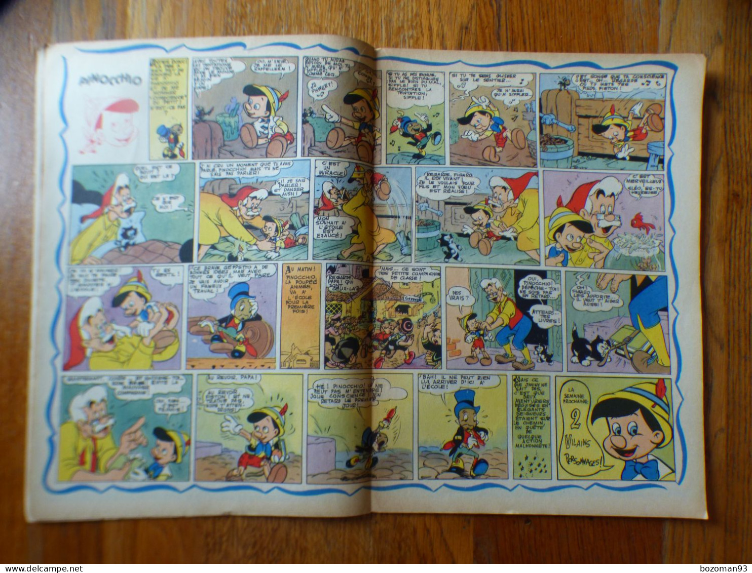 JOURNAL MICKEY BELGE N° 95 Du 01/08/1952  Avec PINOCCHIO   COVER DONALD - Journal De Mickey