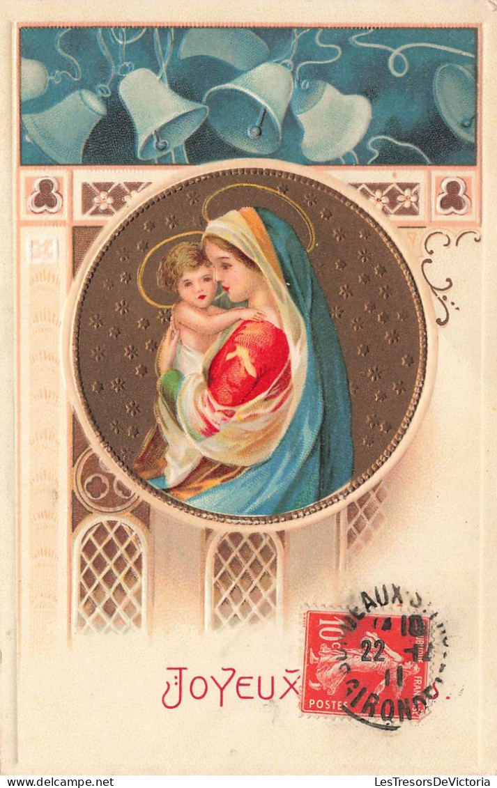 FETES ET VOEUX  - Noël - La Vierge Et L'Enfant Jésus - Colorisé - Animé - Carte Postale Ancienne - Other & Unclassified