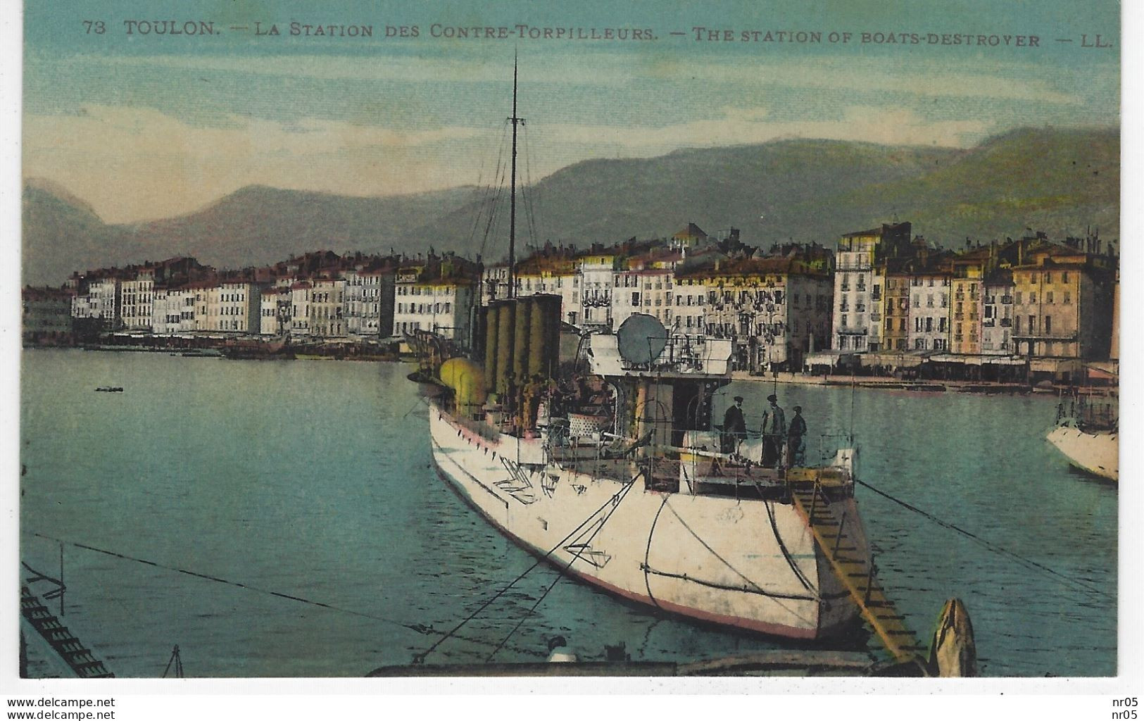 83-  TOULON  ( Var ) -   - La Station Des Contre Torpilleurs - The Station Of Boats Destroyer ( Colorisé ) - Toulon