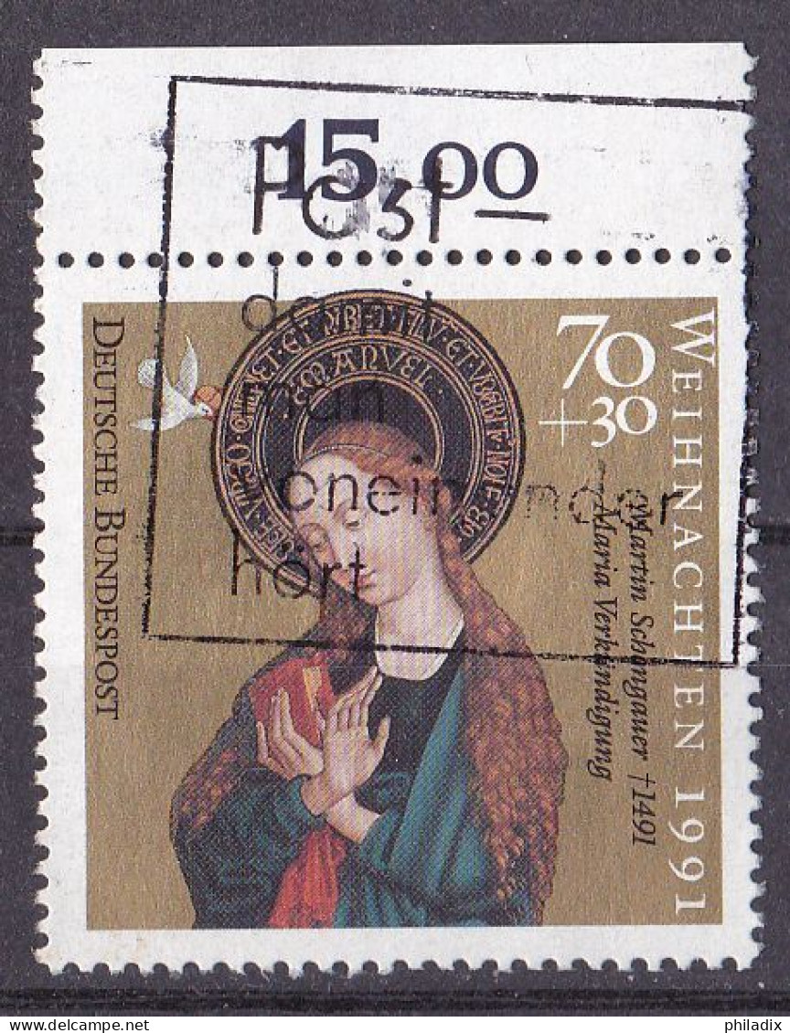 BRD 1991 Mi. Nr. 1579 Oberrand O/used (BRD1-2) - Oblitérés