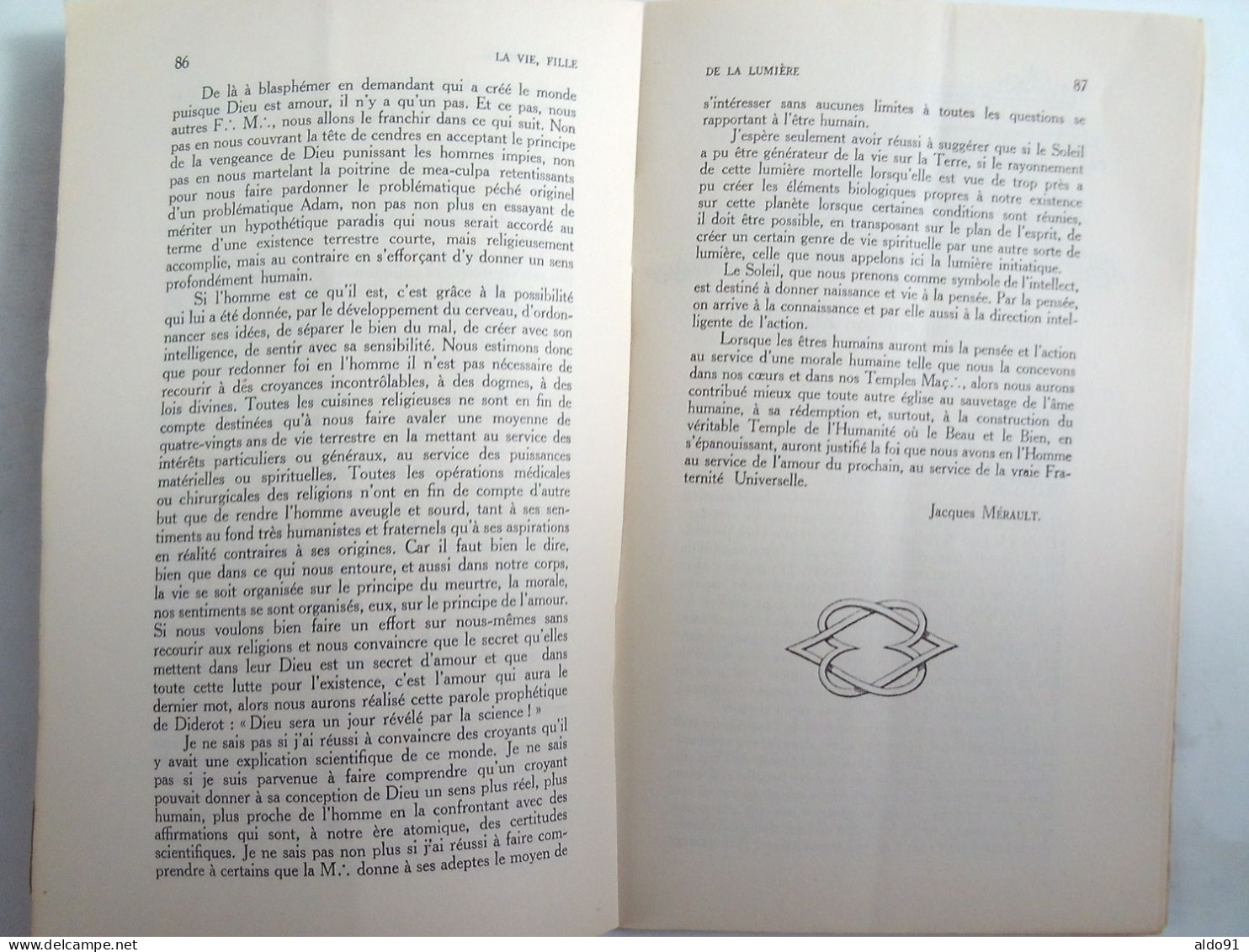 (Franc-Maçonnerie...) -  Revue " LA CHAINE D'UNION "  N° 2 De Novembre 1960...............voir Scans - Esoterismo