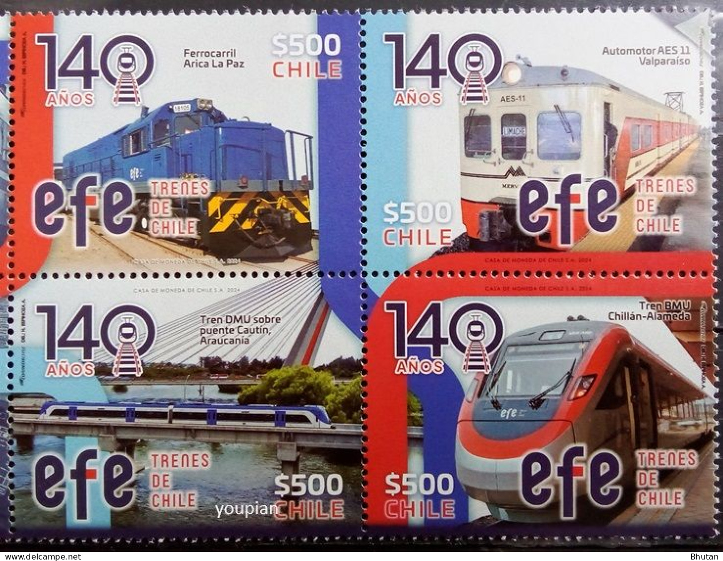 Chile 2024, 40 Years Of Efe, MNH S/S - Chile