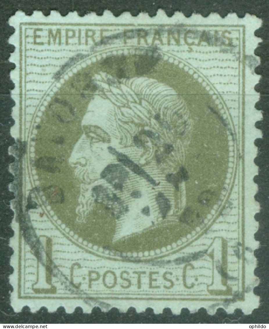 France  25 Ob  TB   - 1863-1870 Napoléon III Lauré