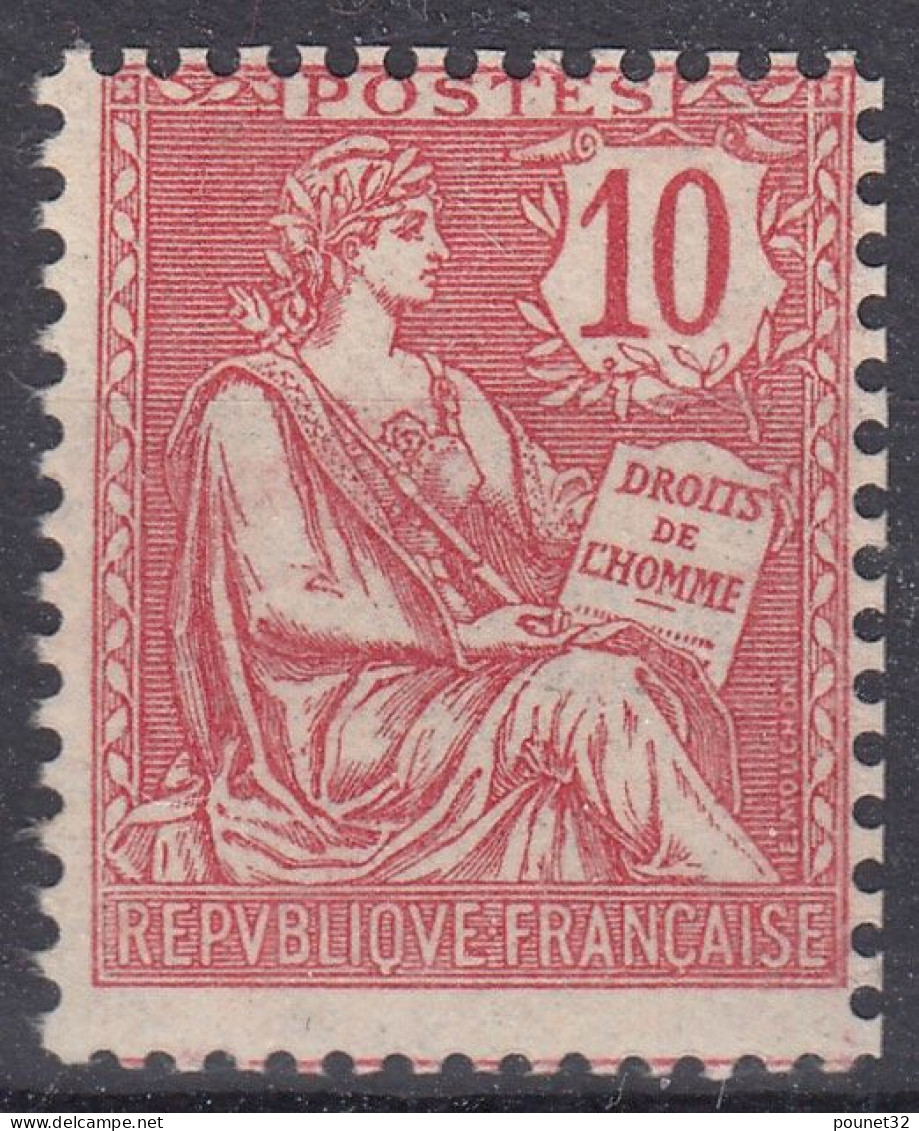 TIMBRE FRANCE MOUCHON N° 124 NEUF ** GOMME D'ORIGINE SANS CHARNIERE - COTE 240 € - 1900-02 Mouchon