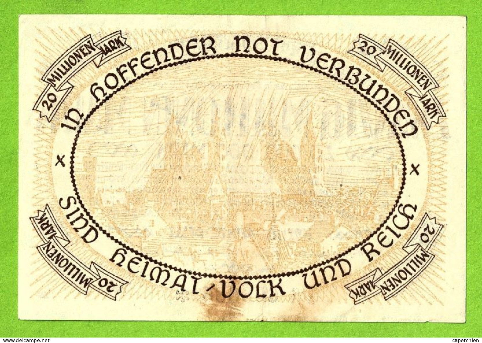 ALLEMAGNE / NOTGELDSCHEIN / KREISGEMEINDE PFALZ/ 20 MILLIONS De MARK / N° 606686*/ 11 AOÛT 1923 - [11] Local Banknote Issues