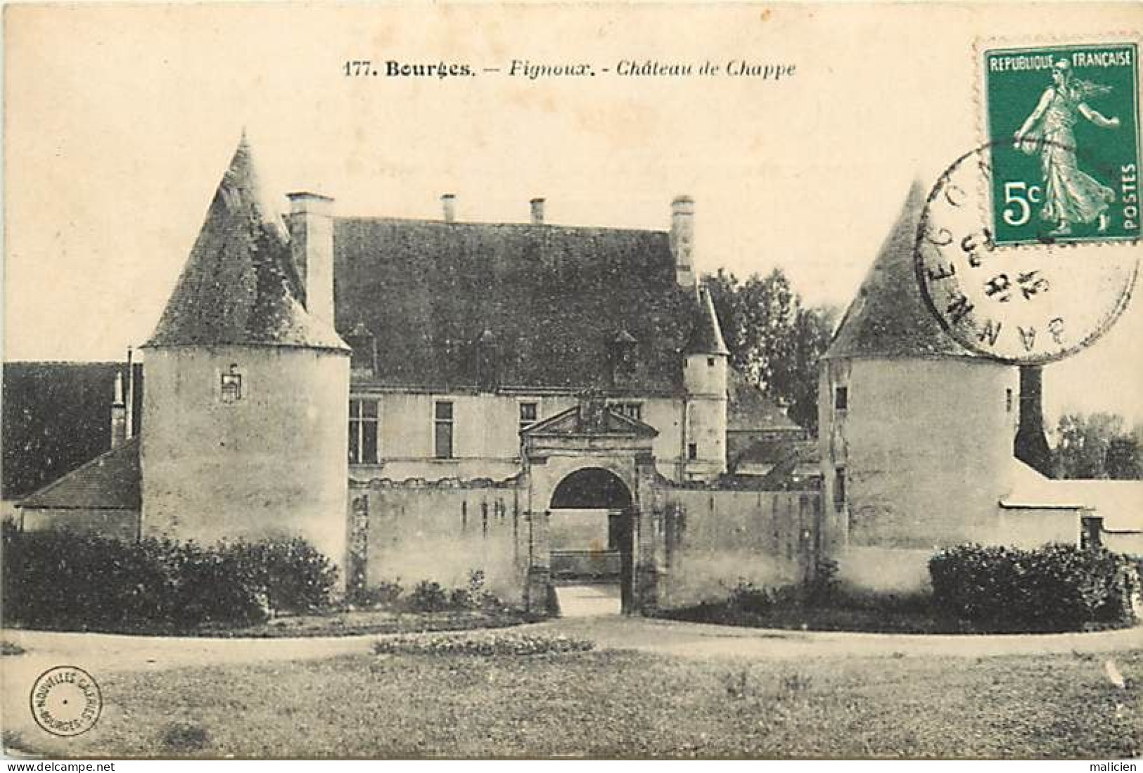 - Dpts Div.-ref-BN390- Cher - Bourges - Fignoux - Chateau De Chappe - Châteaux - - Bourges