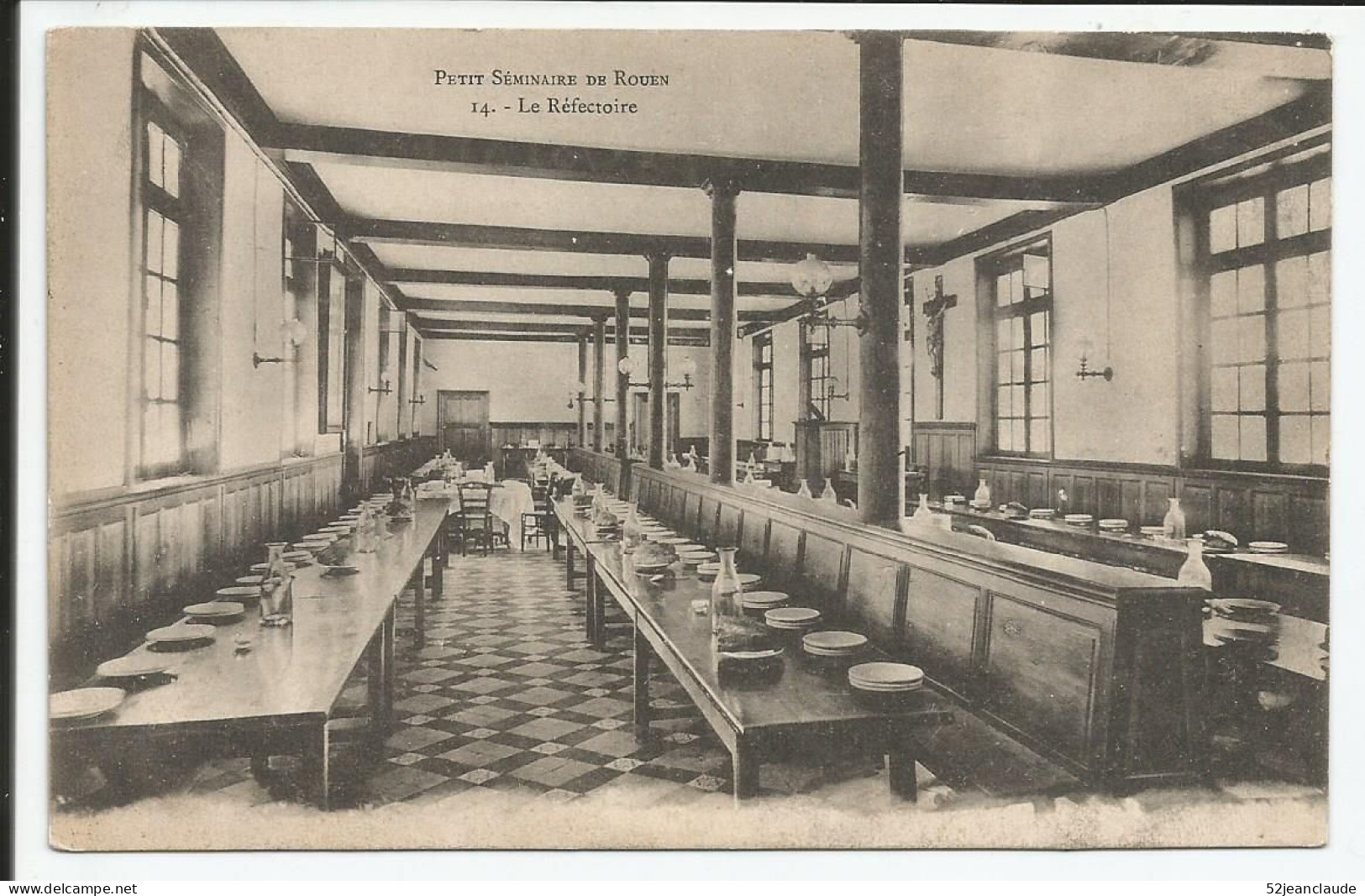 Petit Séminaire De Rouen Le Réfectoire   1910-20  Rare    N° 14 - Rouen