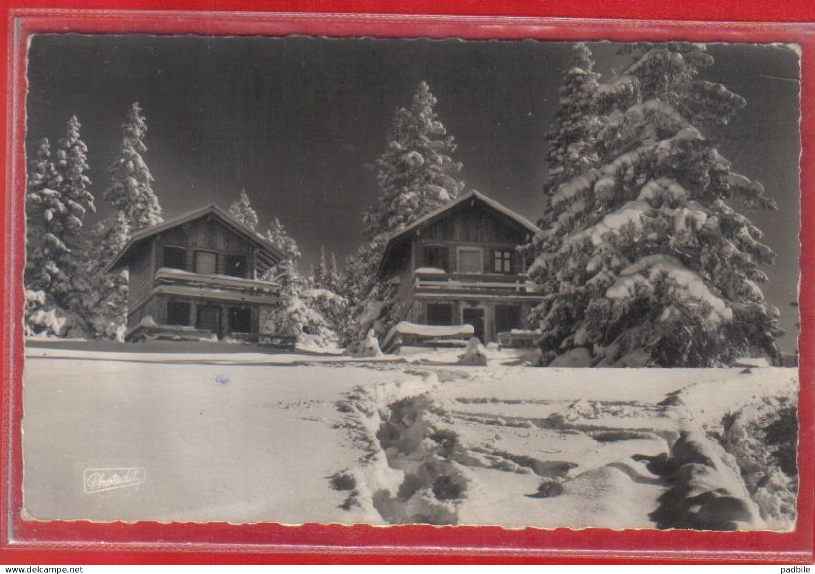 Carte Postale 74. Châtel  Les Petits Chalets Du Village De Conches   Très Beau Plan - Châtel