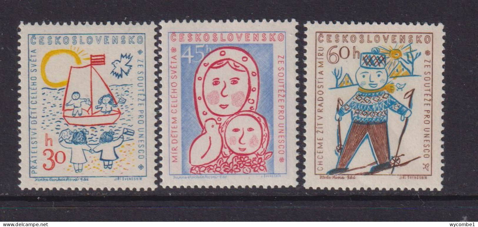 CZECHOSLOVAKIA  - 1958 UNESCO Set  Never Hinged Mint - Nuovi