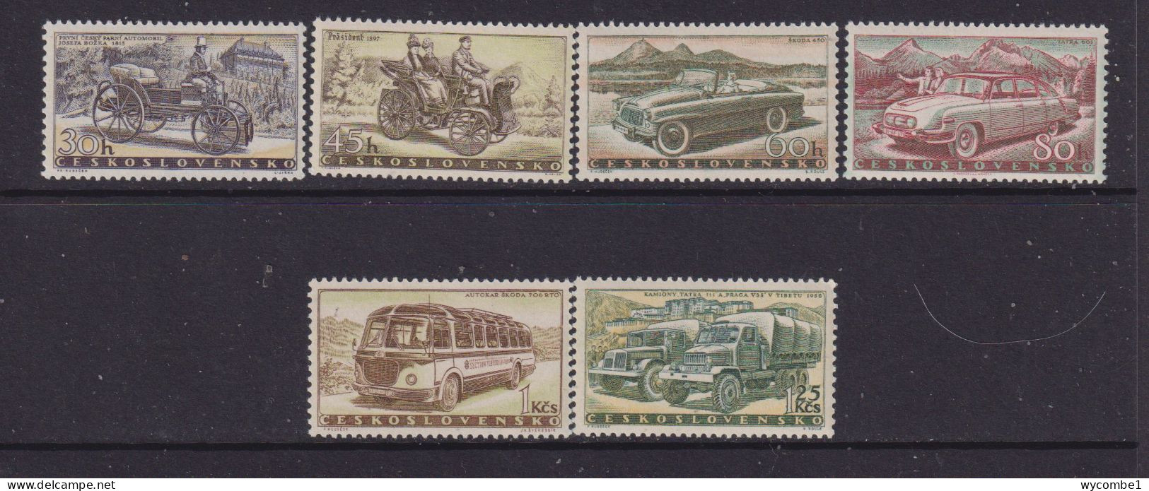 CZECHOSLOVAKIA  - 1958 Motor Industry Set  Never Hinged Mint - Ongebruikt