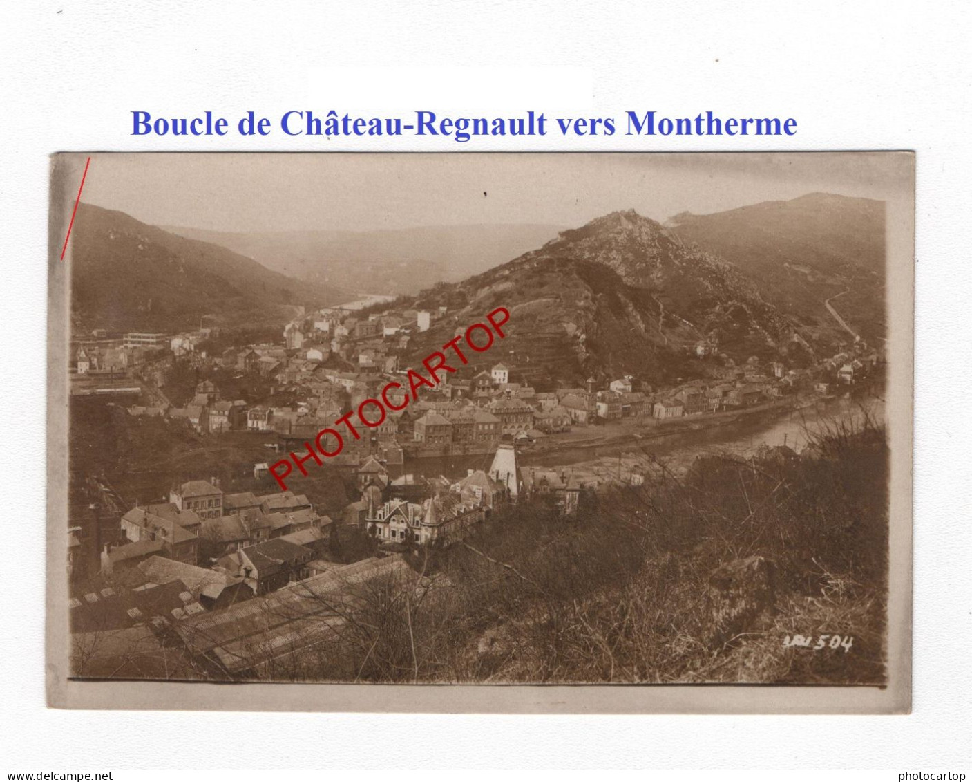 Boucle De Château-Regnault Vers Montherme-08-PHOTO Allemande Comme CP-!!-GUERRE 14-18-1 WK-MILITARIA- - Sonstige & Ohne Zuordnung