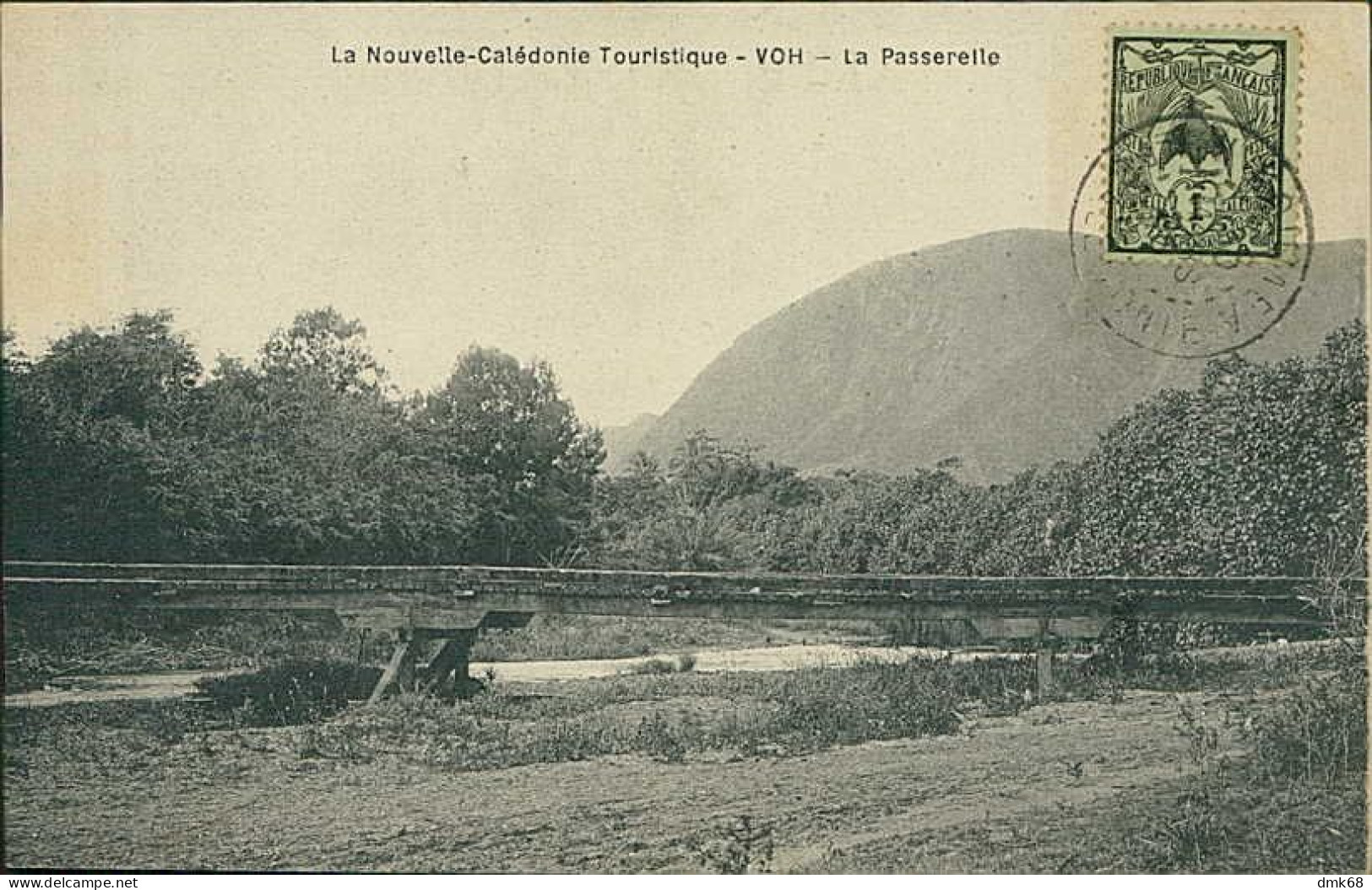 NEW CALEDONIA / MOUVELLE CALEDONIE - LA PASSERELLE - MAILED TO ITALY 1926 / STAMP (18223) - Nouvelle-Calédonie