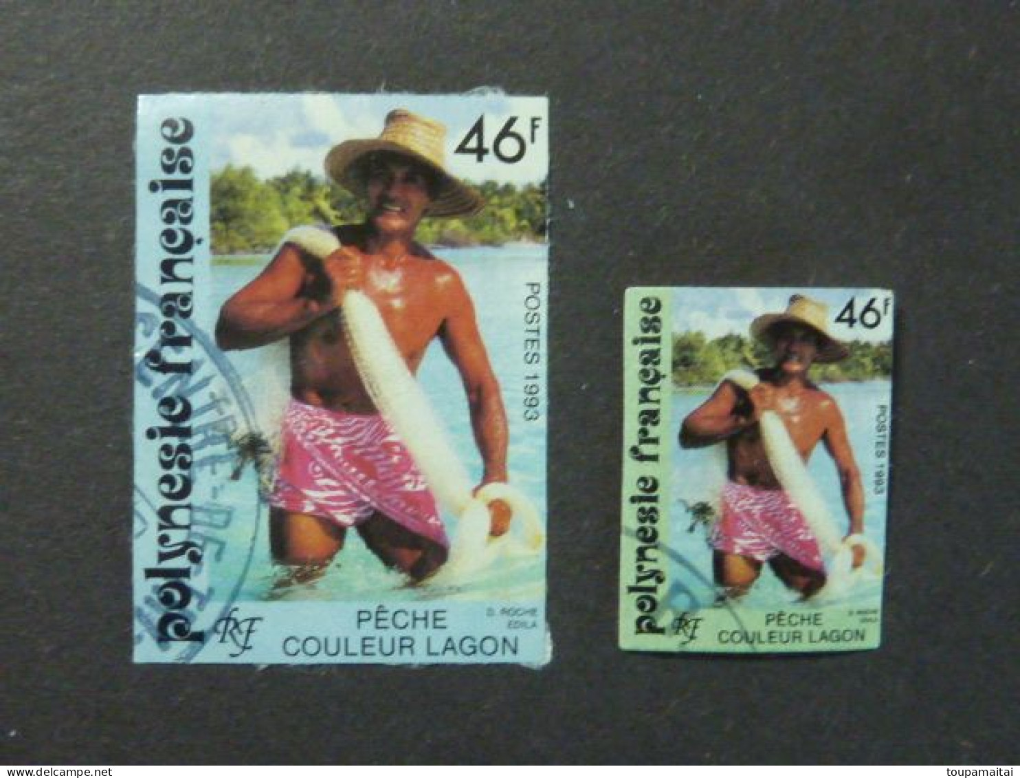 POLYNESIE FRANCAISE, Année 1993, YT N° 426 Et 427 Oblitérés, Pêcheur De Lagon - Usati