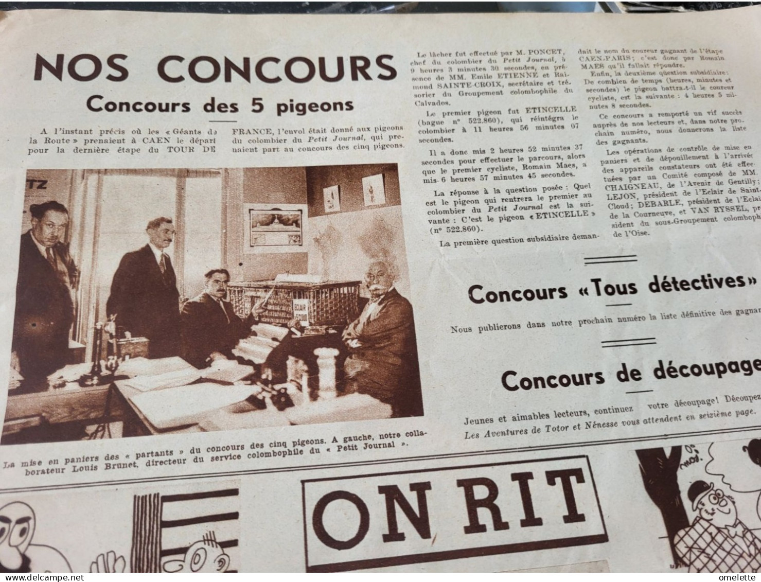 P J 35/ NOUVELLE COMETE/INVENTION TIMBRE POSTE /PIGEONS - 1900 - 1949