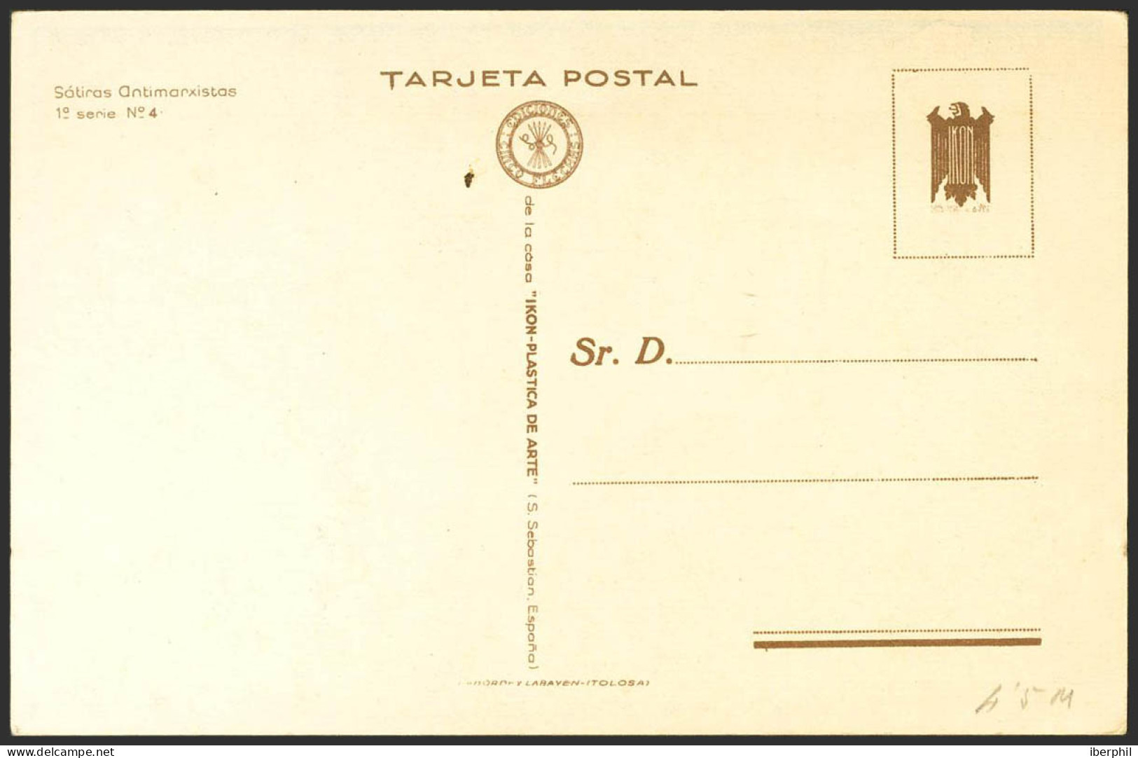 Guerra Civil. Tarjeta Postal Nacional - Sonstige & Ohne Zuordnung