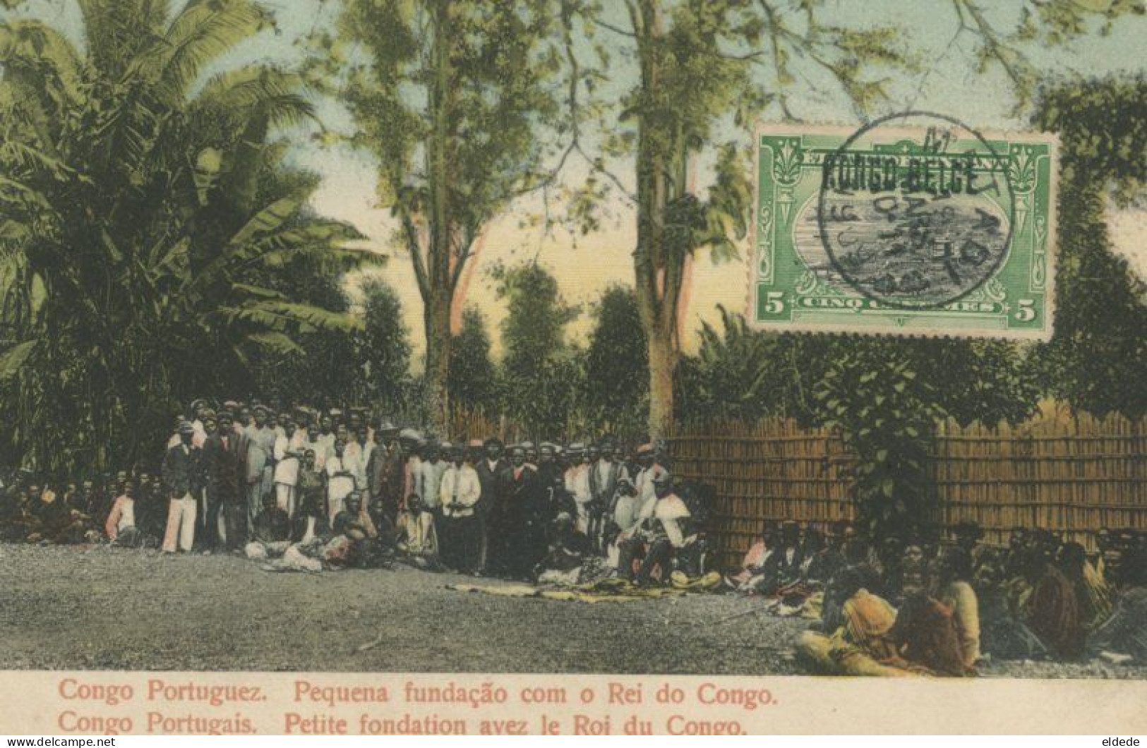 Congo Portuguais  Fondation Roi Du Congo Timbrée Matadi Congo Belge - Autres & Non Classés