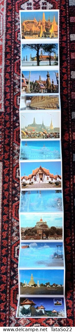 Thailand : Bankok's Spectacular Temples - Bientennial Celebrations, 1982 (dépliant De 12 Cartes Postales) - Thailand