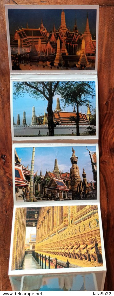 Thailand : Bankok's Spectacular Temples - Bientennial Celebrations, 1982 (dépliant De 12 Cartes Postales) - Thaïland