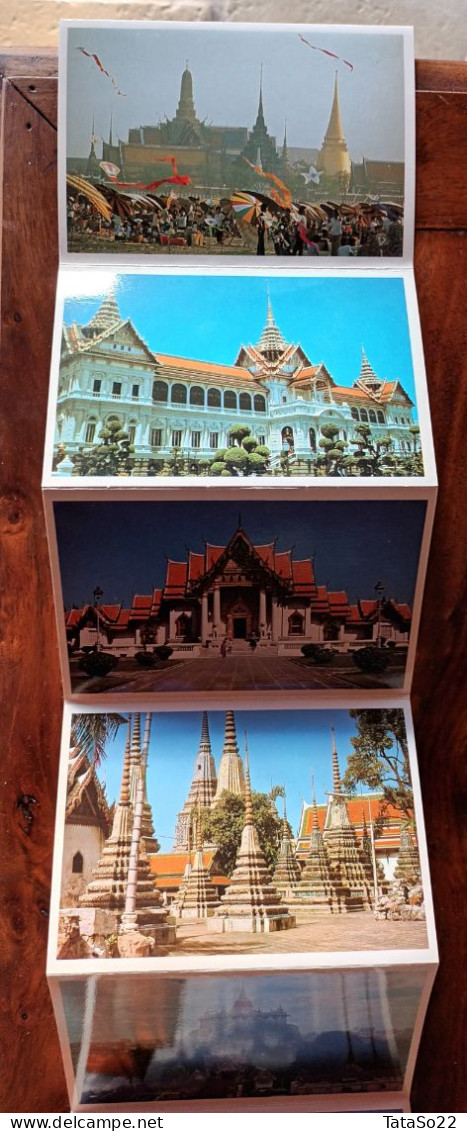 Thailand : Bankok's Spectacular Temples - Bientennial Celebrations, 1982 (dépliant De 12 Cartes Postales) - Thailand