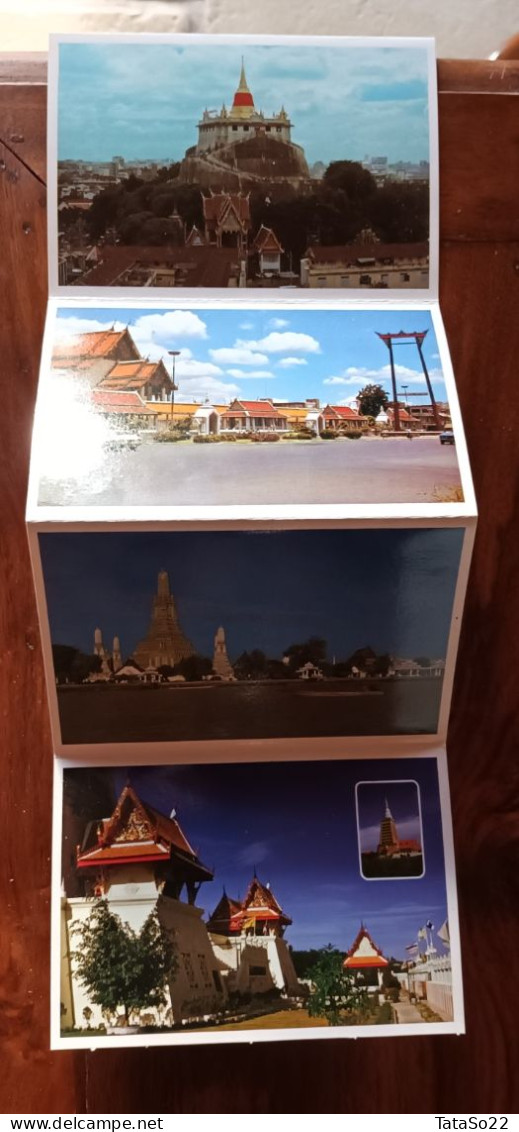 Thailand : Bankok's spectacular temples - bientennial celebrations, 1982 (dépliant de 12 cartes postales)