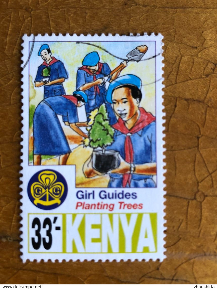 Kenya Girl Guide 33SH Fine Used - Kenia (1963-...)