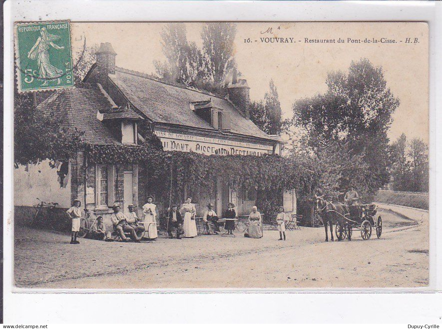 VOUVRAY: Restaurant Du Pont-de-la-cisse - état - Vouvray