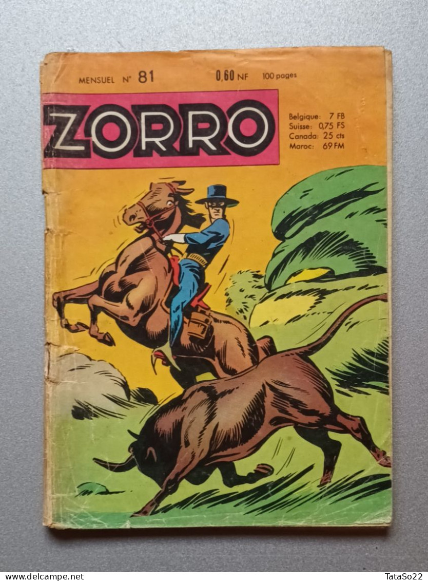 Zorro - Mensuel N° 81 - 100 Pages - Zorro