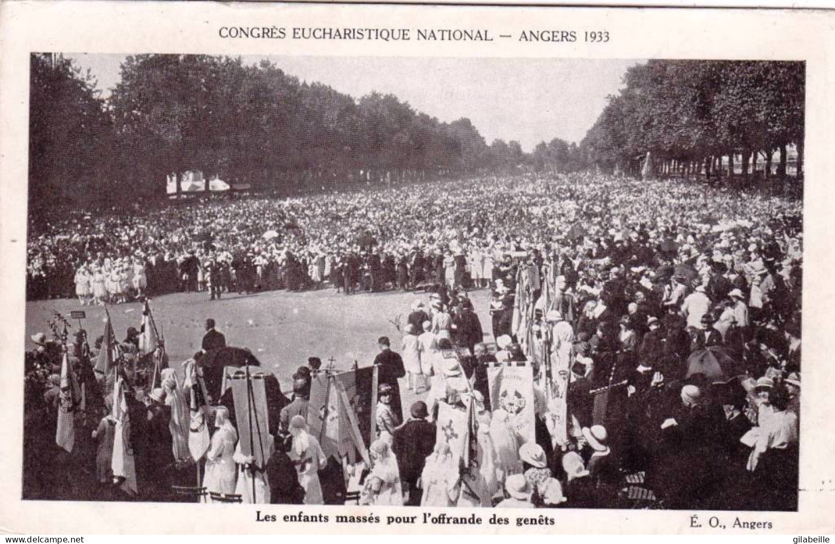 49 - Maine Et Loire -  ANGERS  -  Congres Eucharistique National - Les Enfants Massés Pour L'offrande Des Genets - Angers