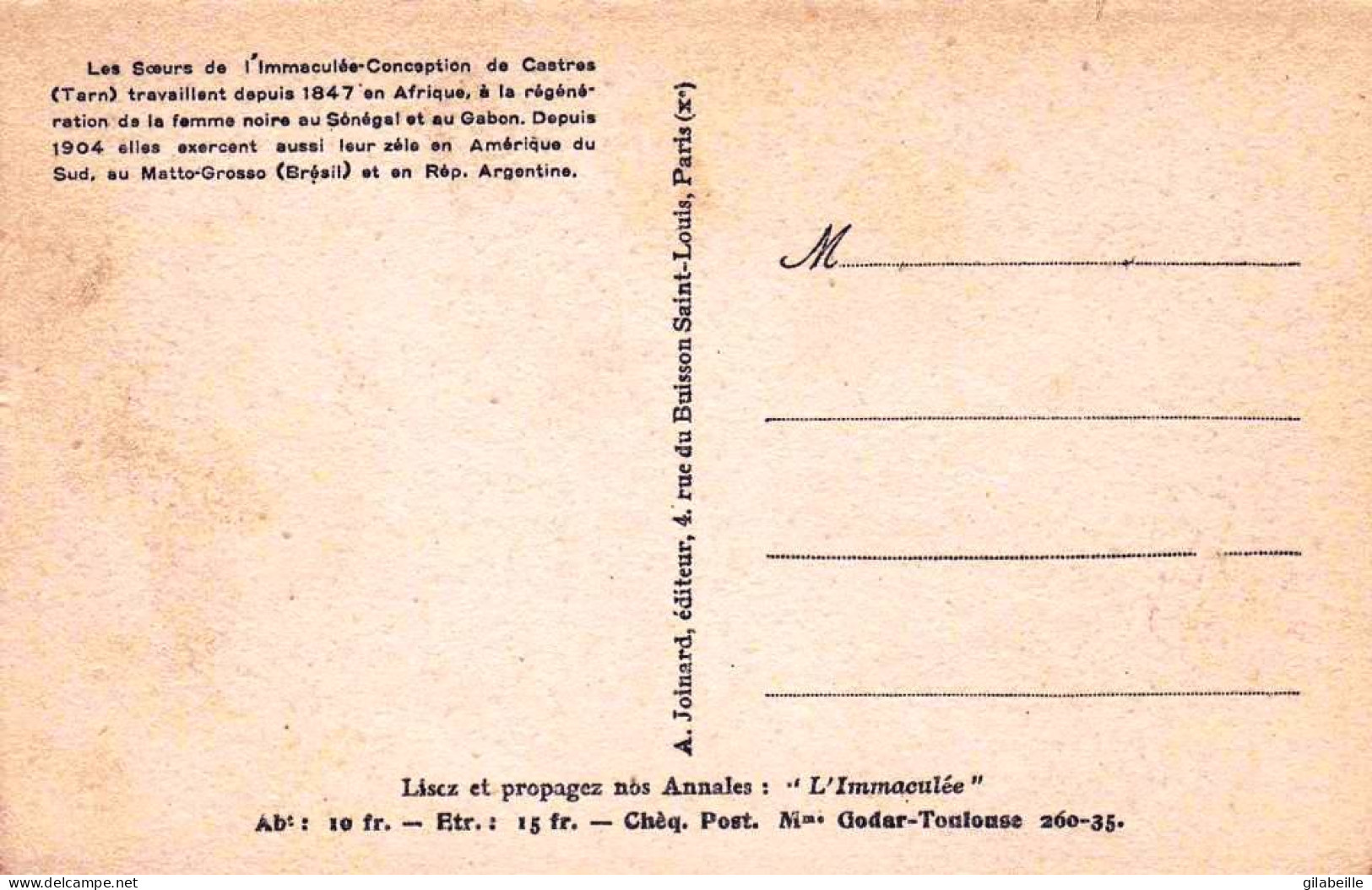 Afrique - GABON -  Les Soeurs Bleues De Castres - Une Classe A Libreville - Religion - Gabón