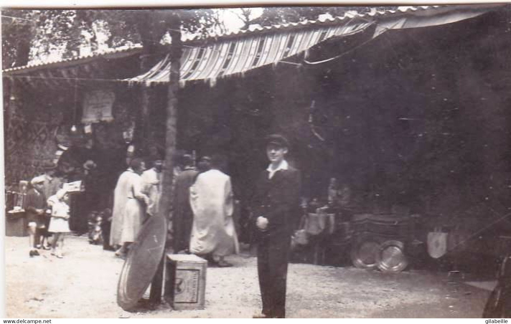 Petite Photo  - 1937 - PARIS - Exposition Internationale - Visite Des Souks Tunisiens - Lieux