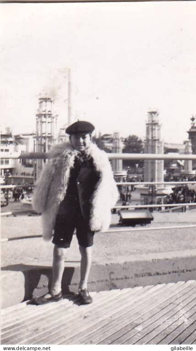 Petite Photo  - 1937 - PARIS - Exposition Internationale - En Haut De La Tour De Glace - Orte