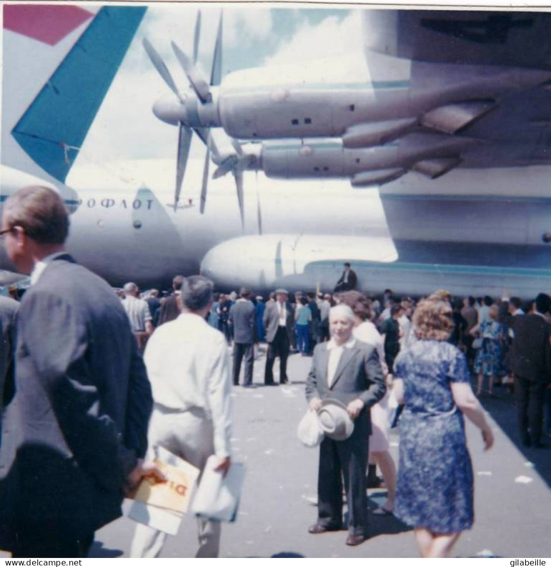 Photo Originale - 1965 - LE BOURGET - Fete De L'aviation - Avion Cargo Russe AHTEN - Aviación