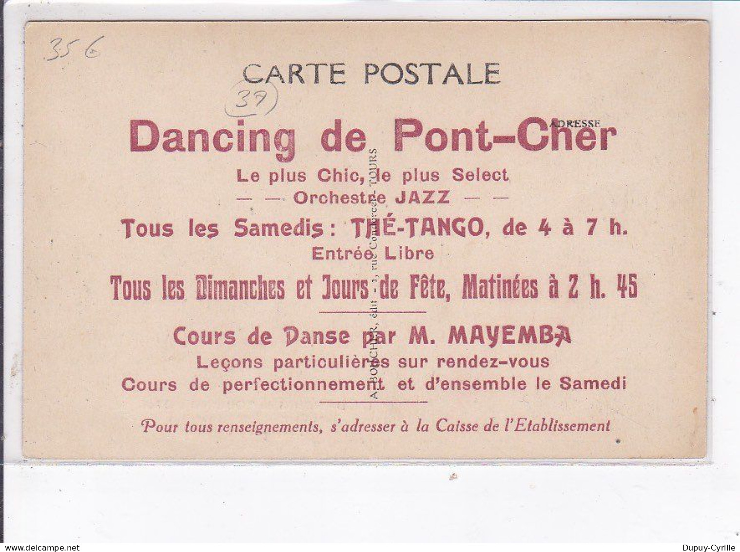 PONT-CHER - JOUE-les-TOURS: Dancing Du Touring-hôtel - Très Bon état - Sonstige & Ohne Zuordnung