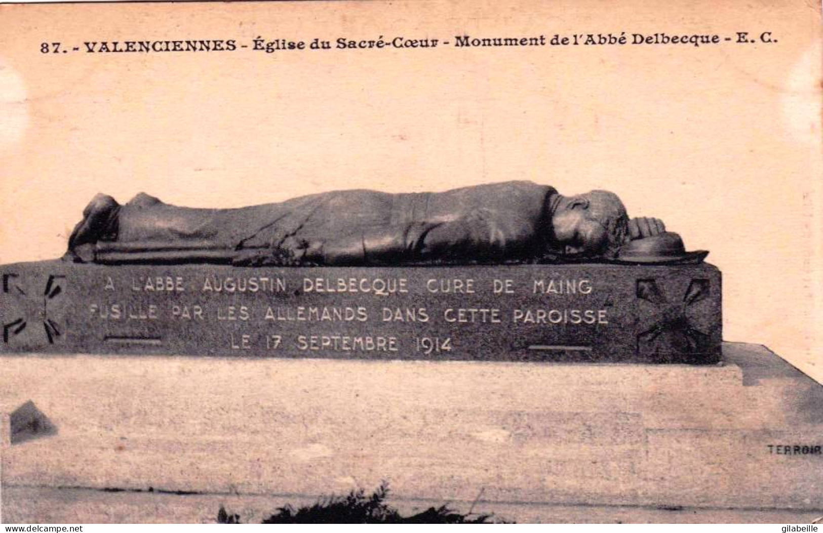 59 - Nord -  VALENCIENNES - Eglise Du Sacré Coeur - Monument De L'abbé Delbecque - Valenciennes