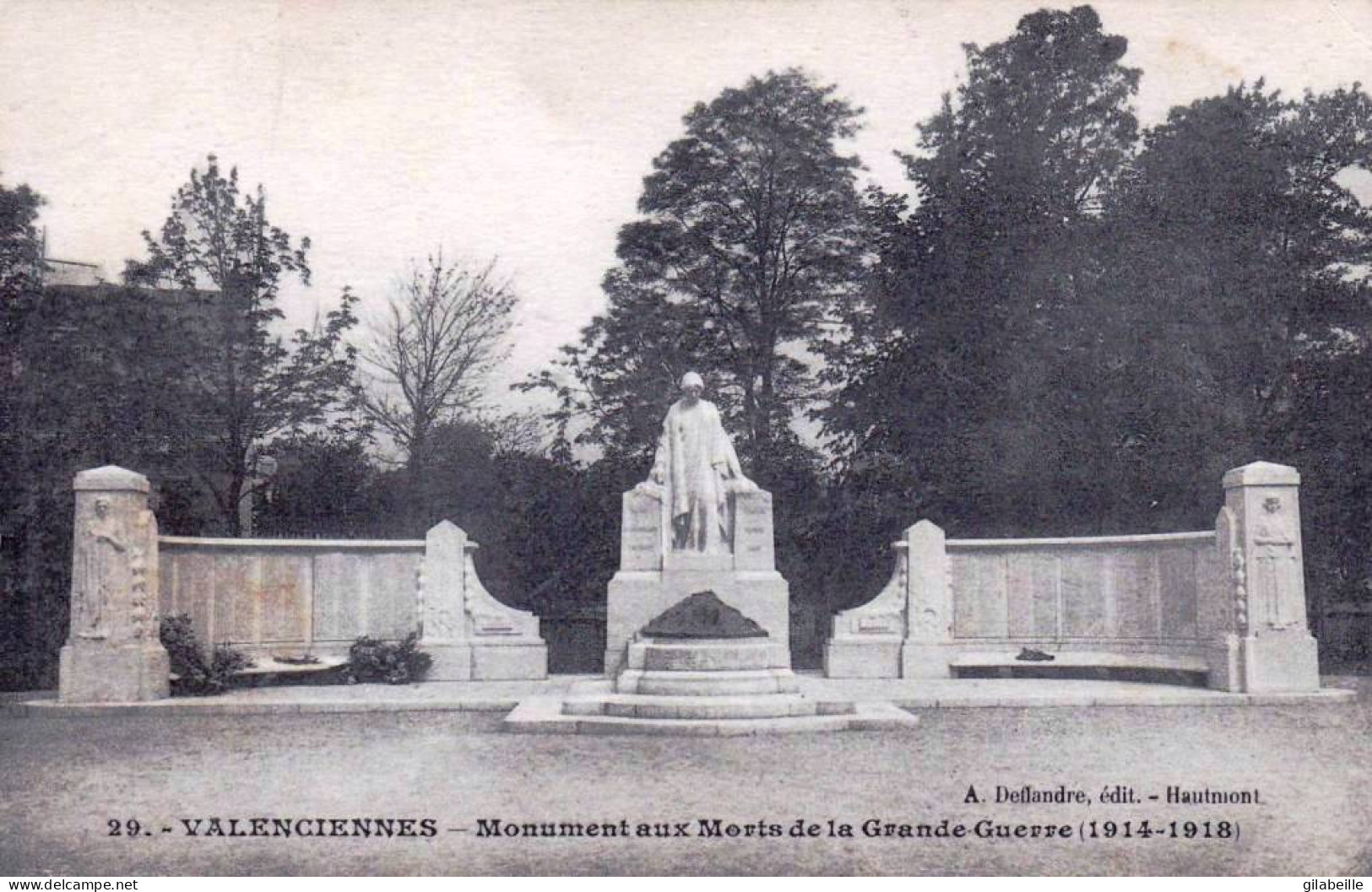 59 - Nord -  VALENCIENNES - Monument Aux Morts De La Grande Guerre 1914 - 1918 - Valenciennes