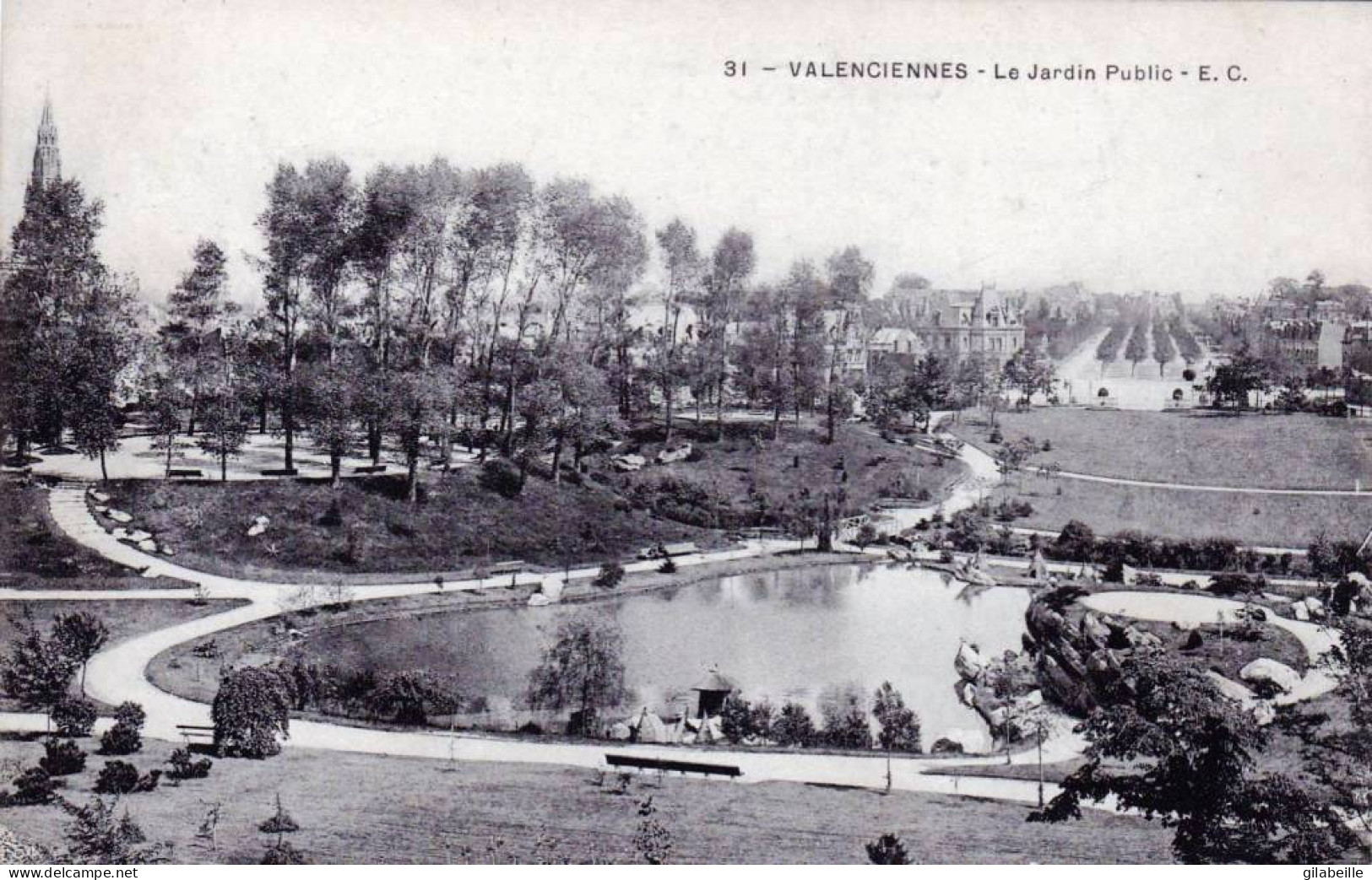 59 - Nord -  VALENCIENNES -  Le Jardin Public - Valenciennes