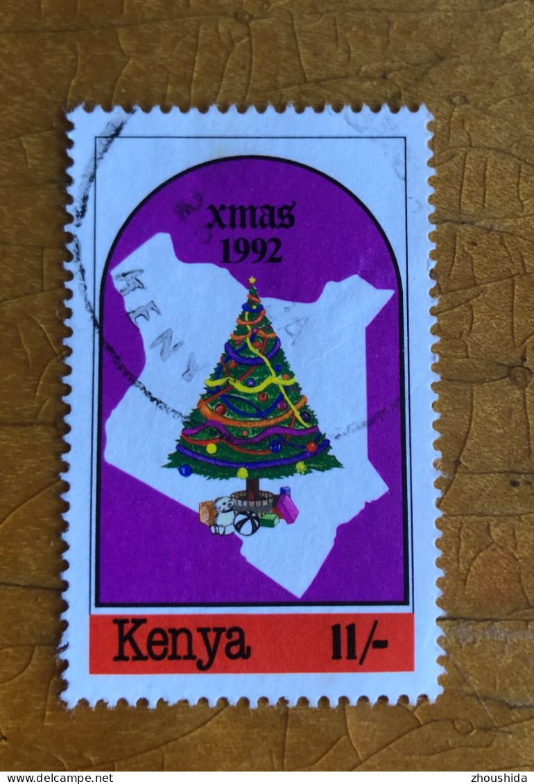 Kenya 1992 Christmas 11SH Fine Used - Kenia (1963-...)