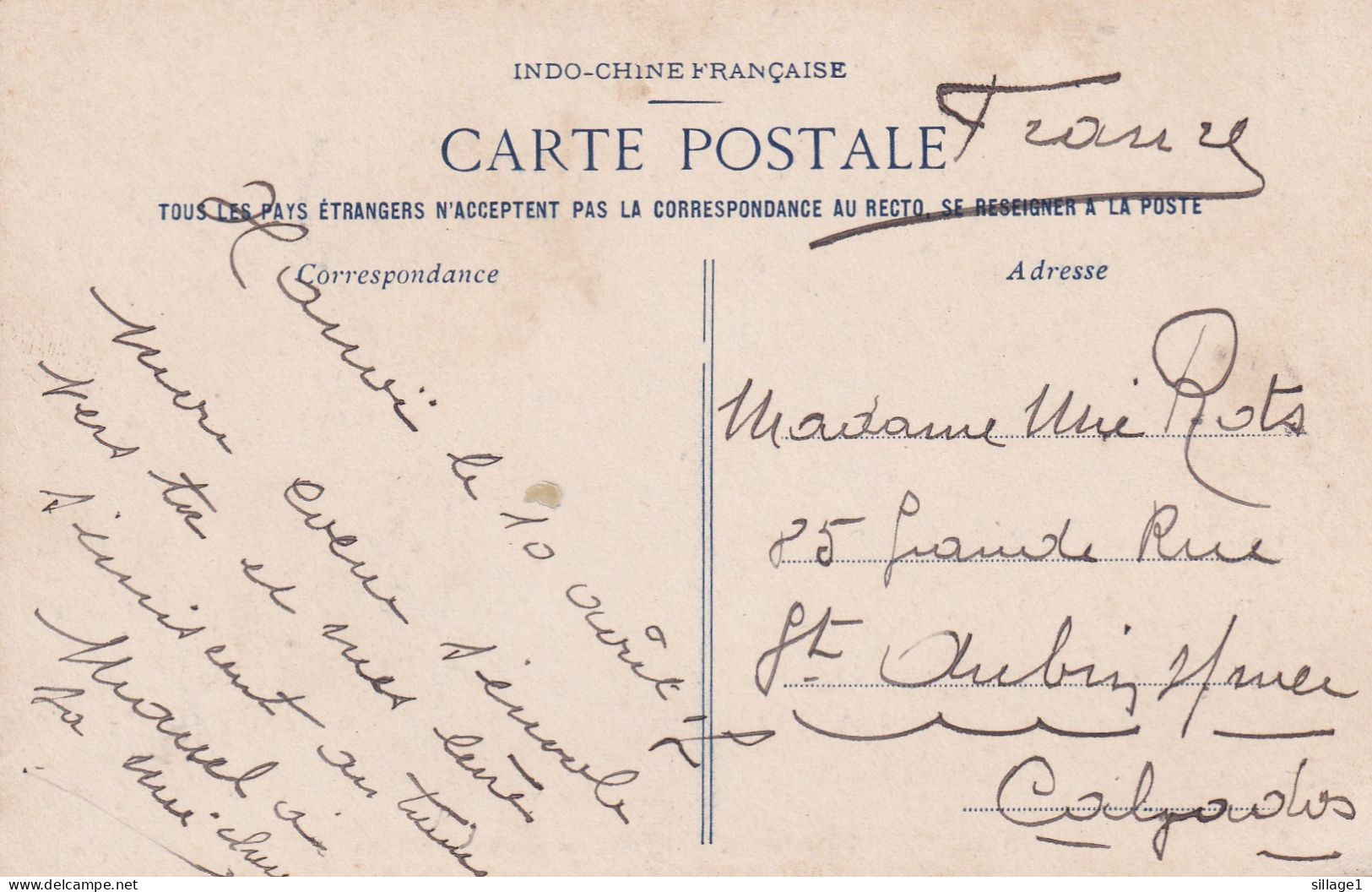 HANOÏ - Tonkin CORRESPONDANCE MILITAIRE 9E RÉGT D'INFANTERIE DE MARINE Lot De 2 CPA Et Enveloppe - Viêt-Nam