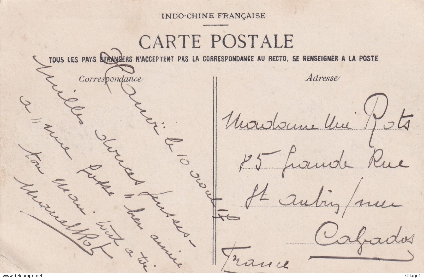 HANOÏ - Tonkin CORRESPONDANCE MILITAIRE 9E RÉGT D'INFANTERIE DE MARINE Lot De 2 CPA Et Enveloppe - Viêt-Nam