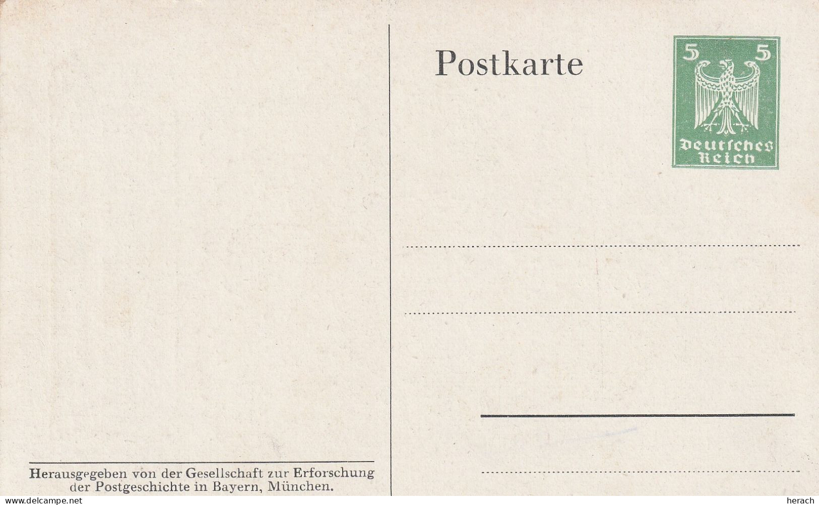 Allemagne Entier Postal Illustré 1924 - Cartes Postales