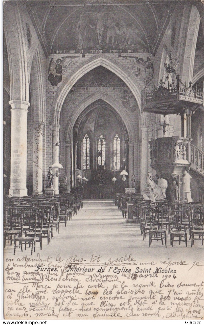 Furnes - Intérieur De L' Eglise Saint Nicolas - Veurne